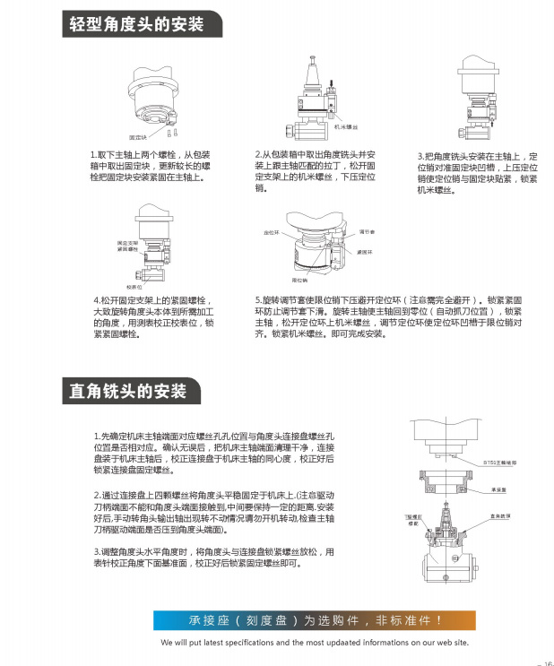 高剛性、高精度銑頭